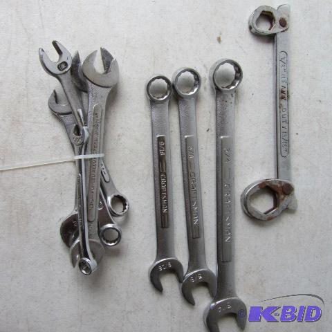 lot 208 image: Combination  Wrenches