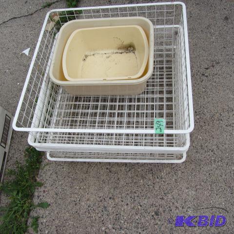 lot 249 image: Elfa Wire Baskets