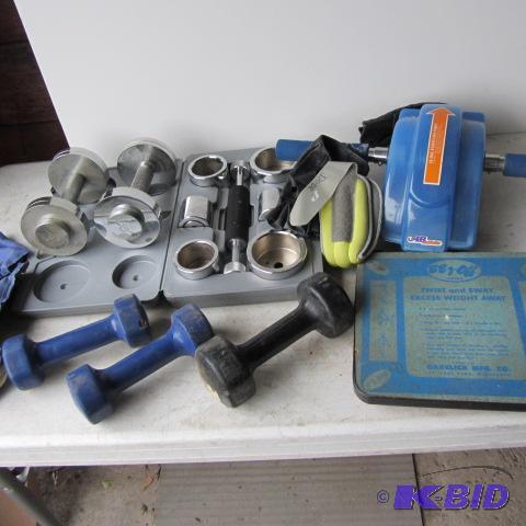 lot 279 image: Hand Weights, Ab-Slide