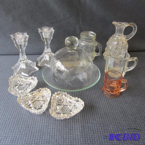 lot 29 image: Crystal Salts, Fancy Glass