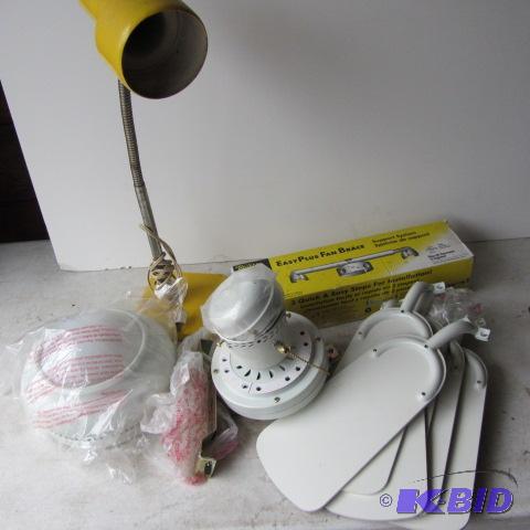 lot 293 image: New Ceiling Fan, Lamp