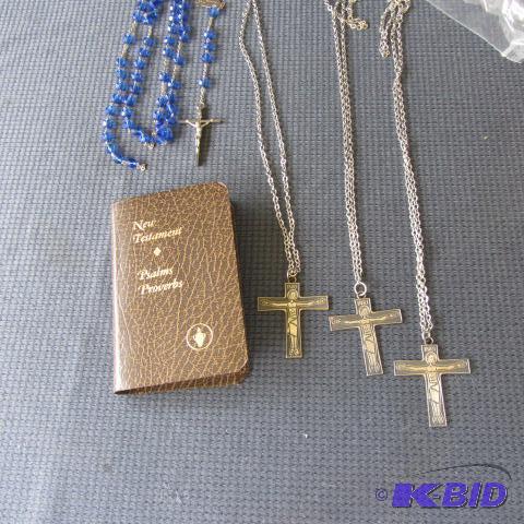 lot 63 image: Crucifixes, Rosary