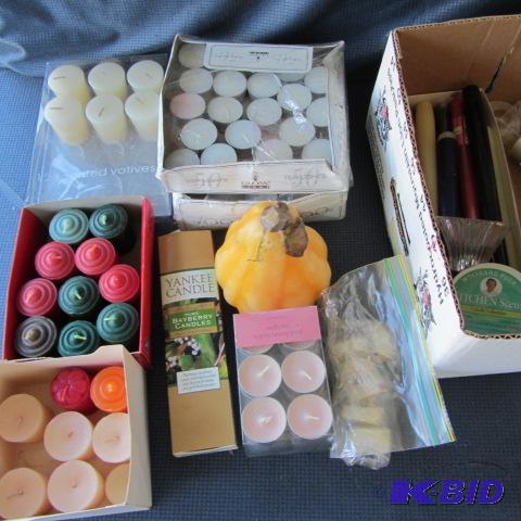 lot 98 image: Candles & Plates