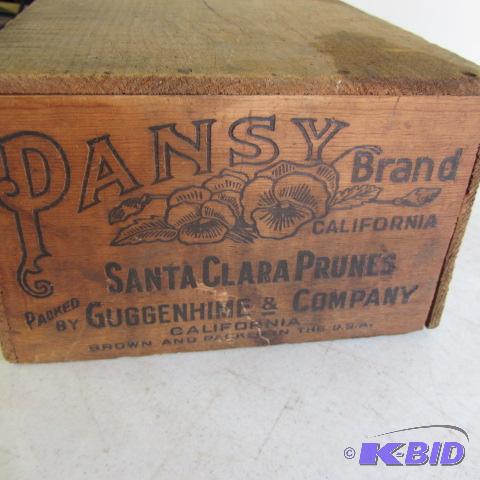 Pansy Prunes Wood Box