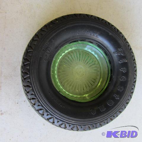 Firestone Tire, Green Ashtray
