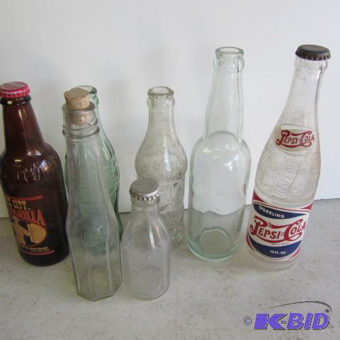 Soda Bottles, Pepsi, Coke, Blue Wing