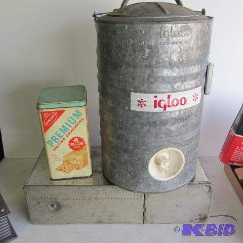Vintage Kitchen Tins, Igloo