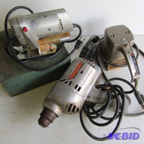 Finishing Sander, Drill, Saw