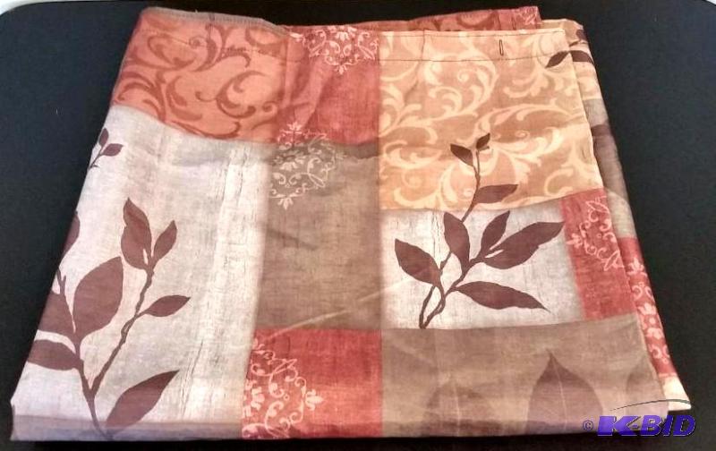 lot 32 image: Studio by JCPSilver Blue, Fabric Shower Curtain.  Out of Package.