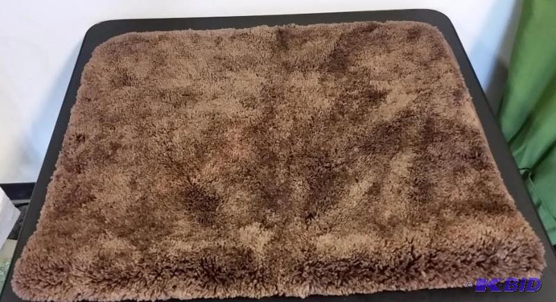 lot 46 image: Royal Velvet.  Large Chocolate Brown Bathroom Rug 30 x 50.  No Packaging
