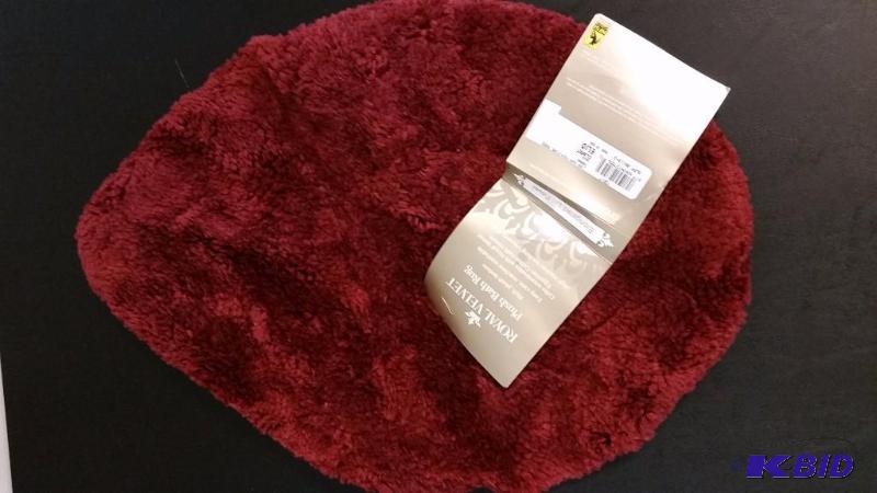 lot 59 image: Royal Velvet.  Deep Cranberry Toilet Seat Cover. No Packaging.