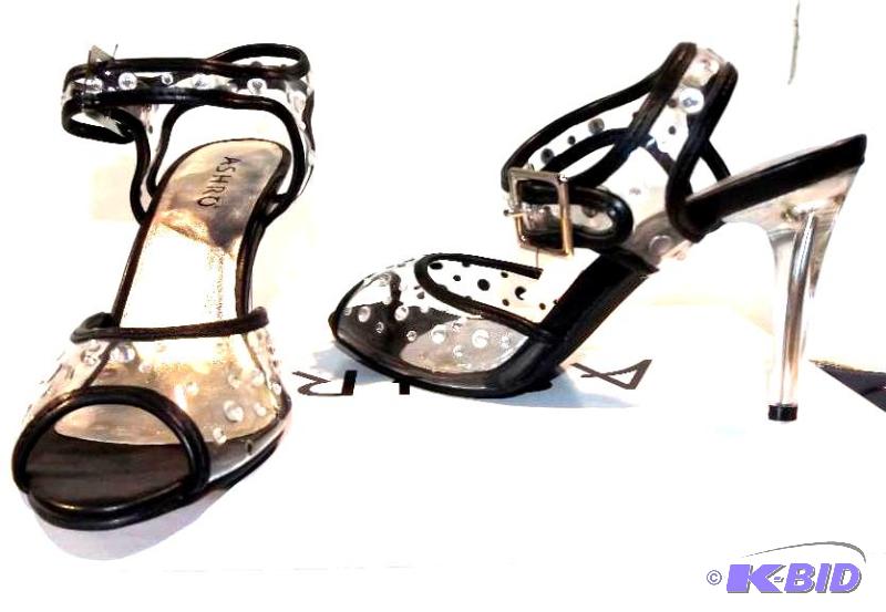 Ashro clear black heel