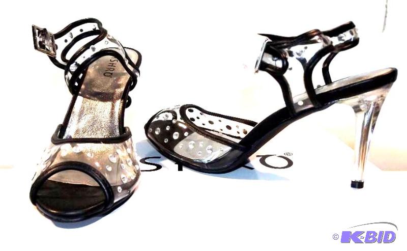 Ashro clear black heel