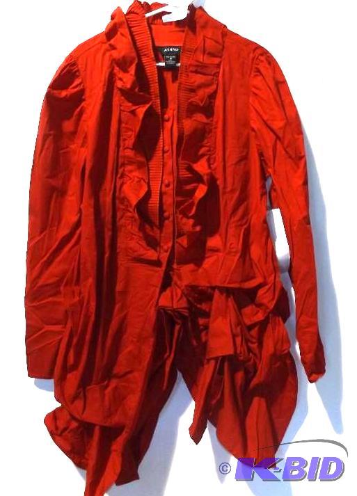 Ashro red ruffle top