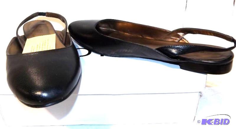 Bijou black slip on shoes