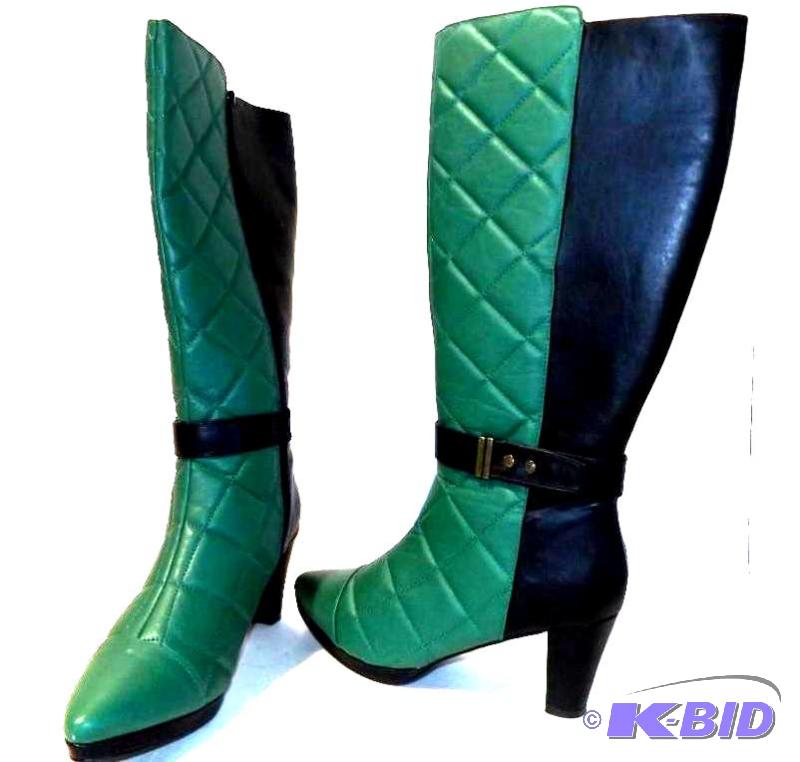 Ashro green and black boot