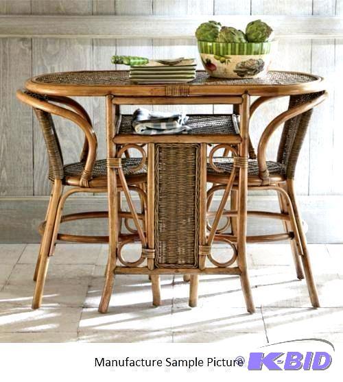 Rattan Bistro Set - Made with all-natural rat...