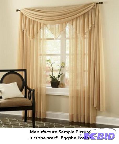 Crushed Sheer Scarf - Eggshell color -&nbsp5...