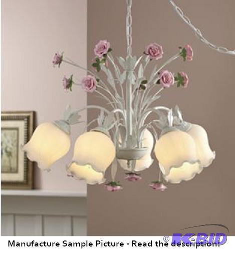 Blushing Pink Rose Pendant Lamp -&nbspA brea...