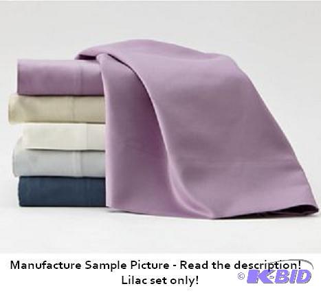 King Sheet Set - Lilac color - 1 Flat sheet -...