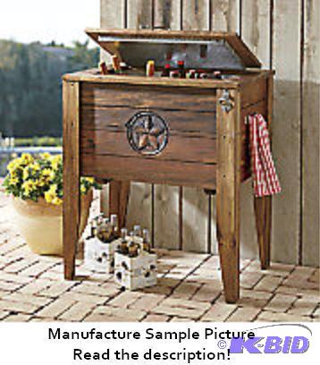 Rustic Deck Cooler - Made of solid wood, this...