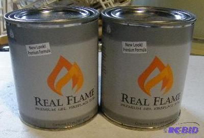 Two 13-oz cans Real Flame Premium Gel Firepla...