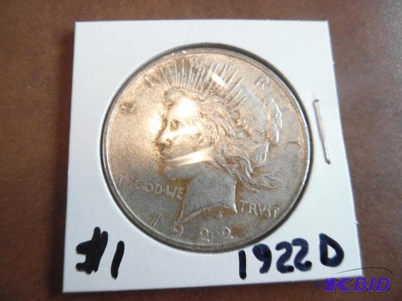 1922 D Peace Silver Dollar