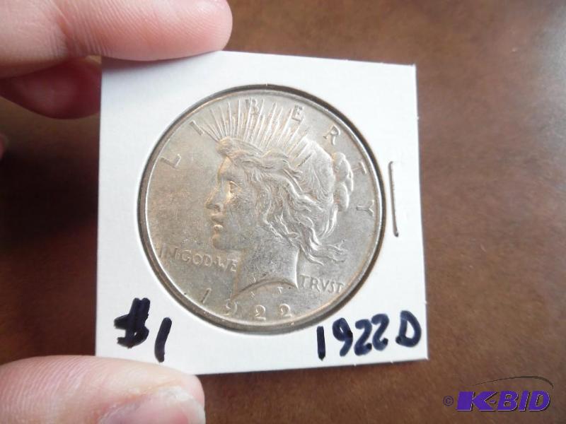 1922 D Peace Silver Dollar