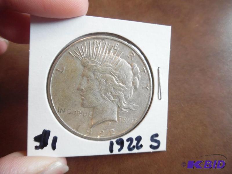 1922 S Peace Silver Dollar