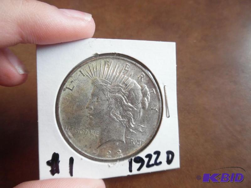 1922 D Peace Silver Dollar