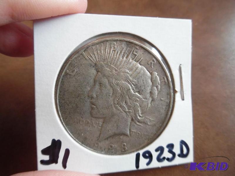 1923 D Peace Silver Dollar