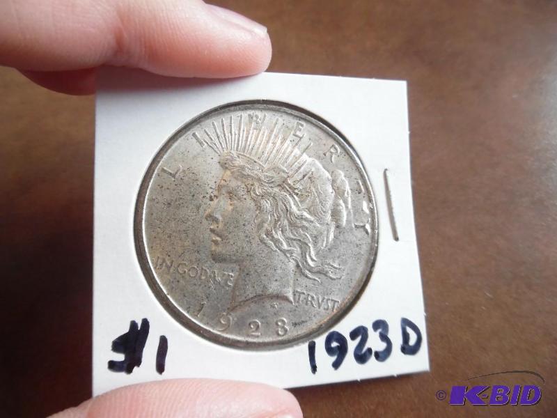 1923 D Peace Silver Dollar