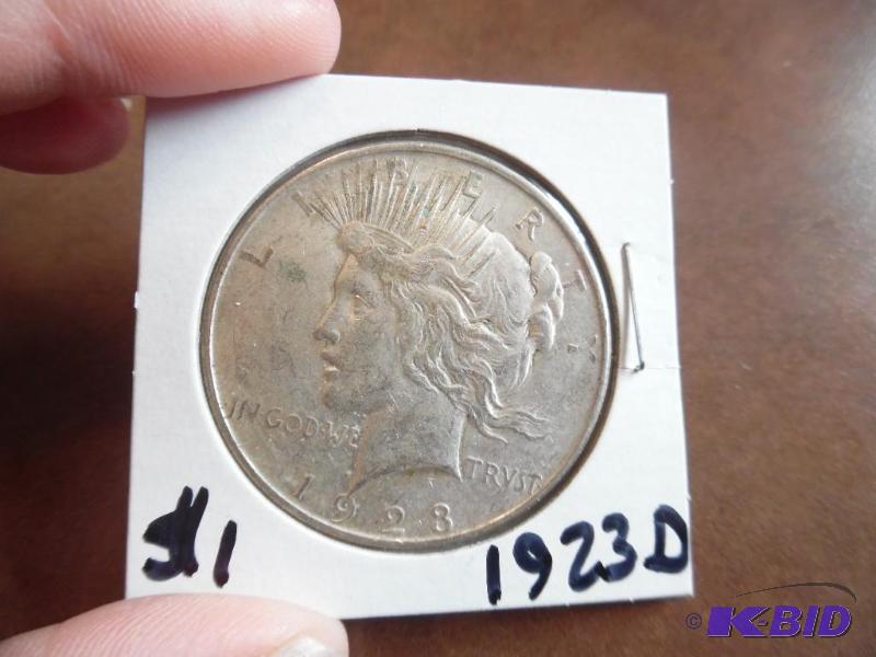 1923 D Peace Silver Dollar