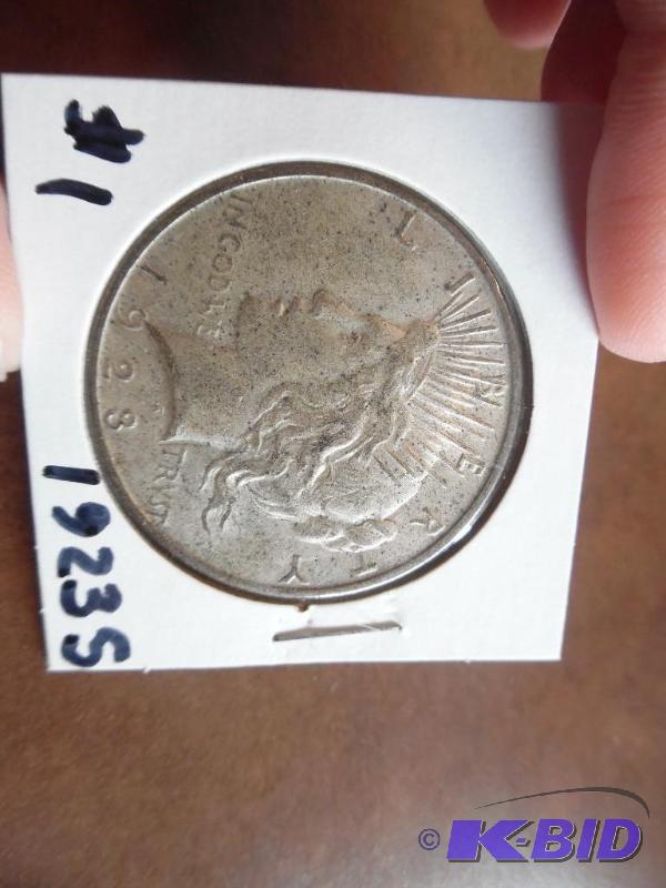 1923 S Peace Silver Dollar