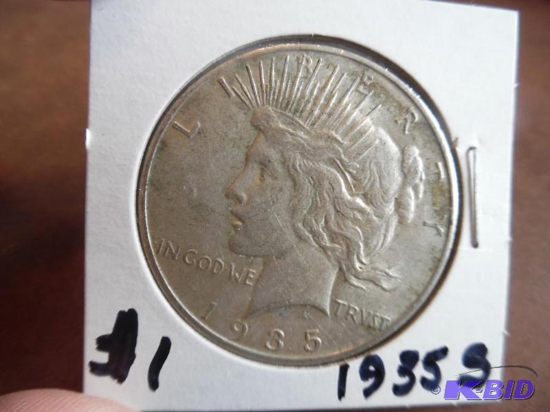 1935 S Peace Silver Dollar