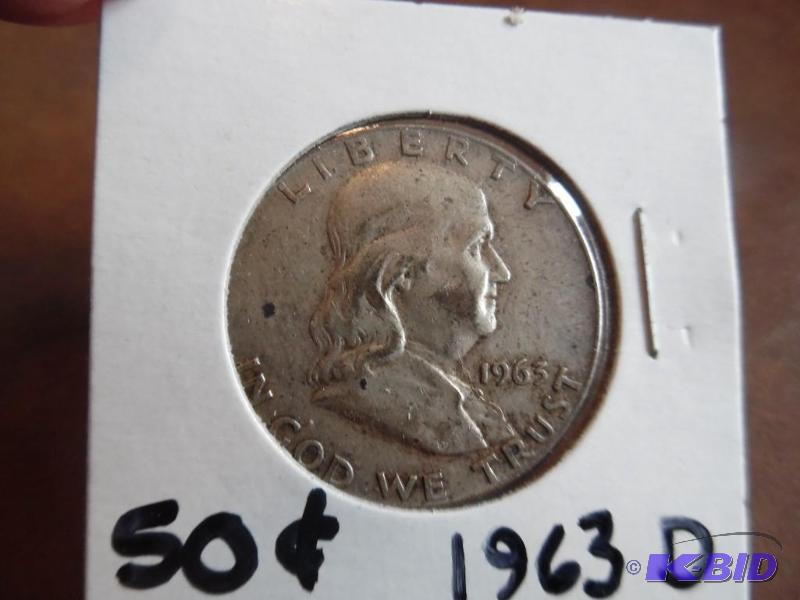 1963 D Ben Franklin Half Dollar