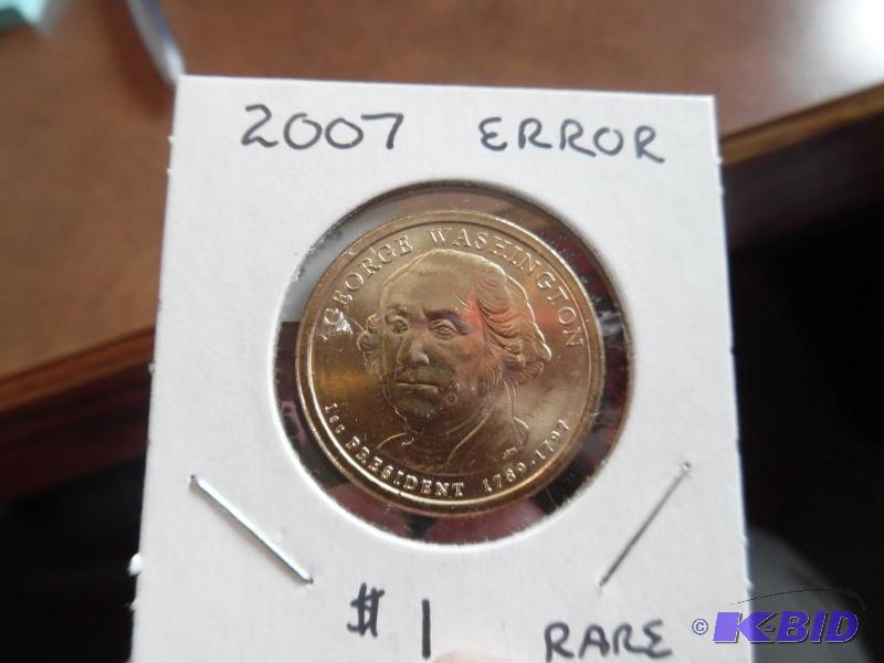 2007 Rare George Washington Dollar