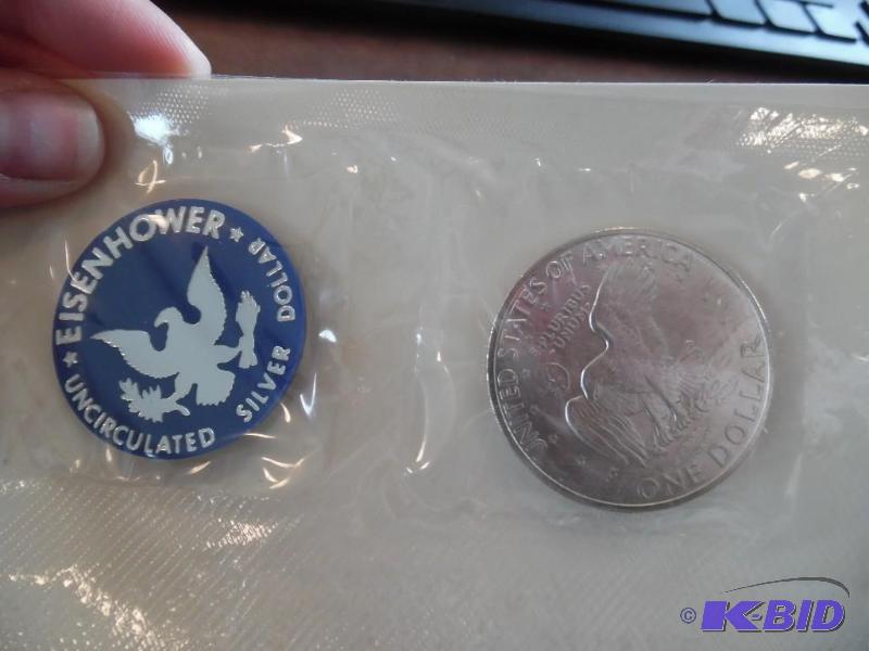 1971 S US Mint Sealed Unc Eisenhower Silver Dollar