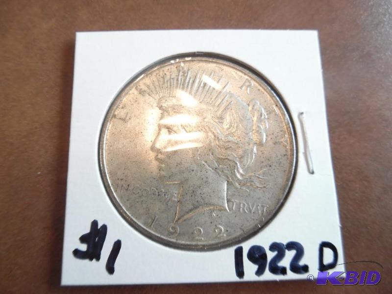 1922 D Silver Morgan Dollar