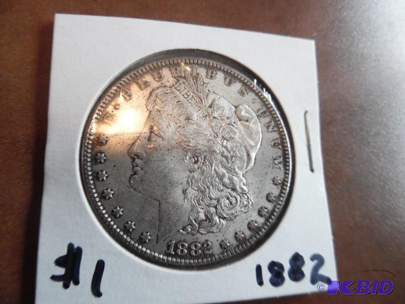 1882 Morgan Silver Dollar