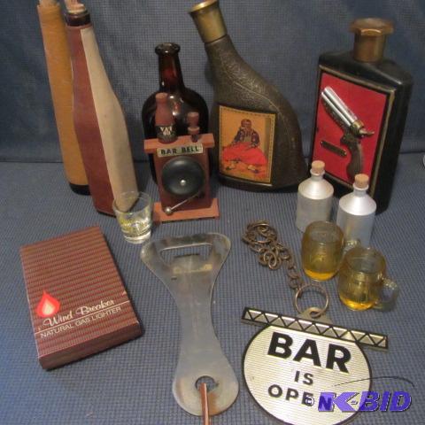 Bar Items, Bottles, Sign