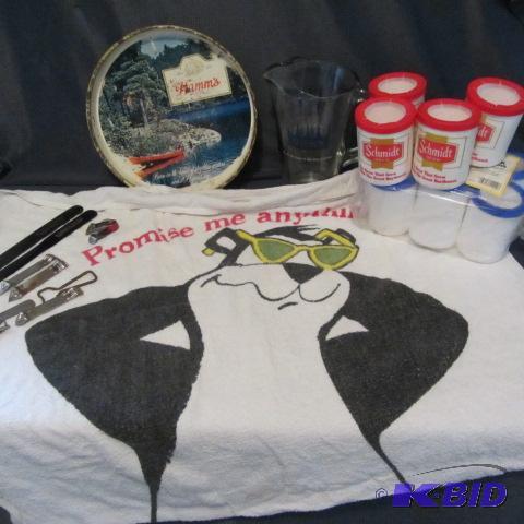 Hamms Tray, Pitcher & More