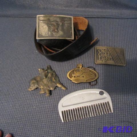 Brass Belt Buckles, Comb