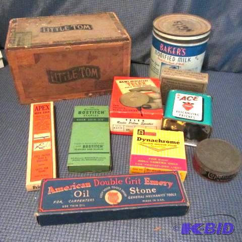 Pillow Speaker, Cigar Box, Tins