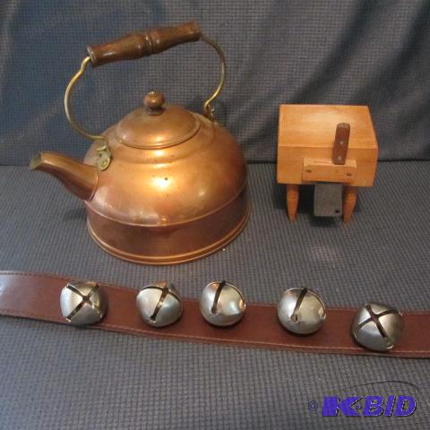 Tea Kettle, Cutting Block, Bells