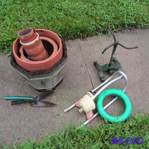 Lawn Sprinklers, Tools, Planters