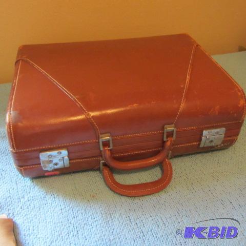 Leather Samsonite Suitcase