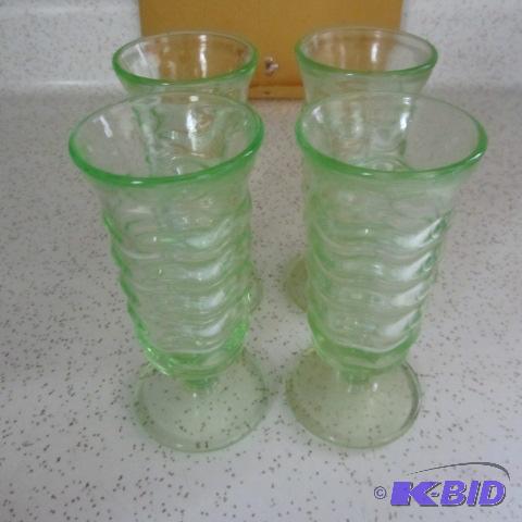 Green Depression Glasses