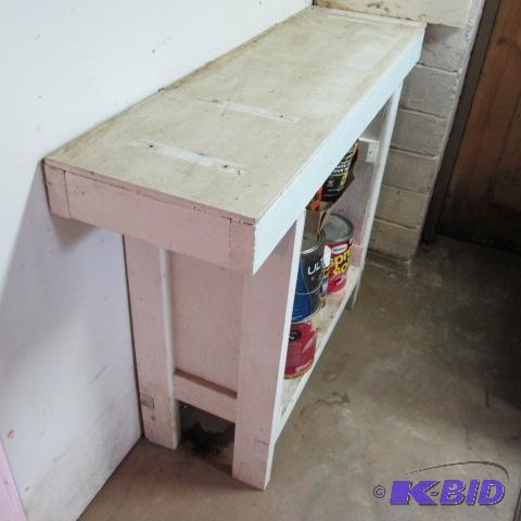 Wooden Workshop Shelf