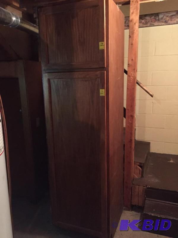 lot 124 image: Wooden Pantry Style Cabinet